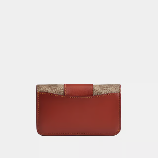 COACH
Essential Slim Card Case In Signature Canvas