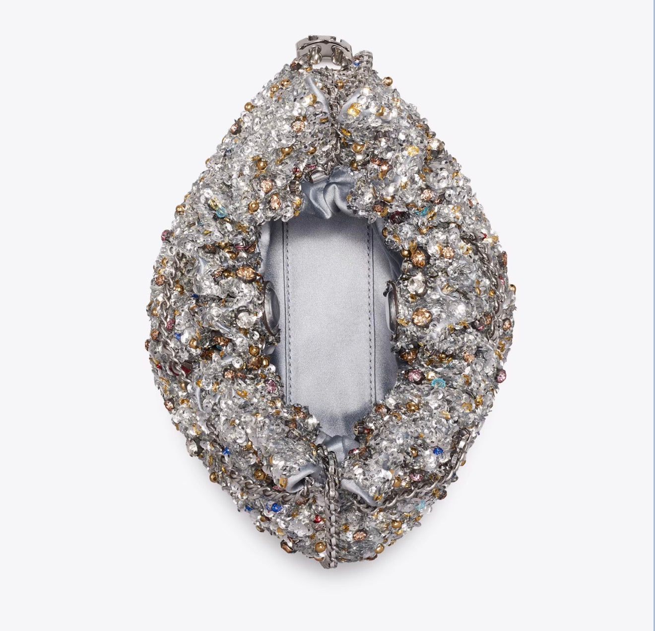 Tory Burch Mini Fleming Embellished Hobo Bag