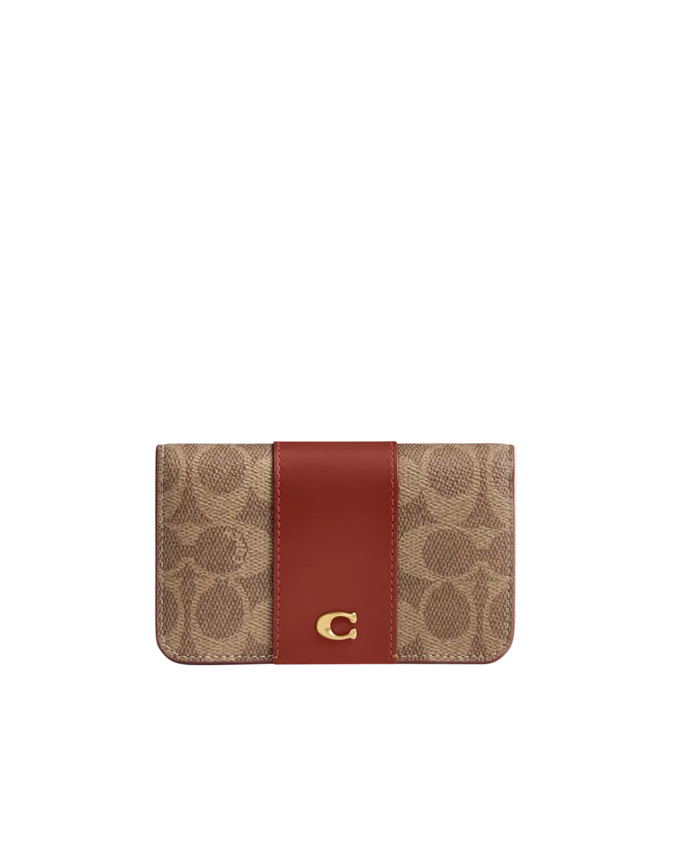 COACH
Essential Slim Card Case In Signature Canvas