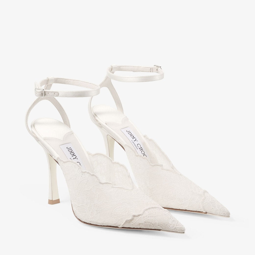 Faiz 100
Ivory Jimmy Choo Lace Pumps