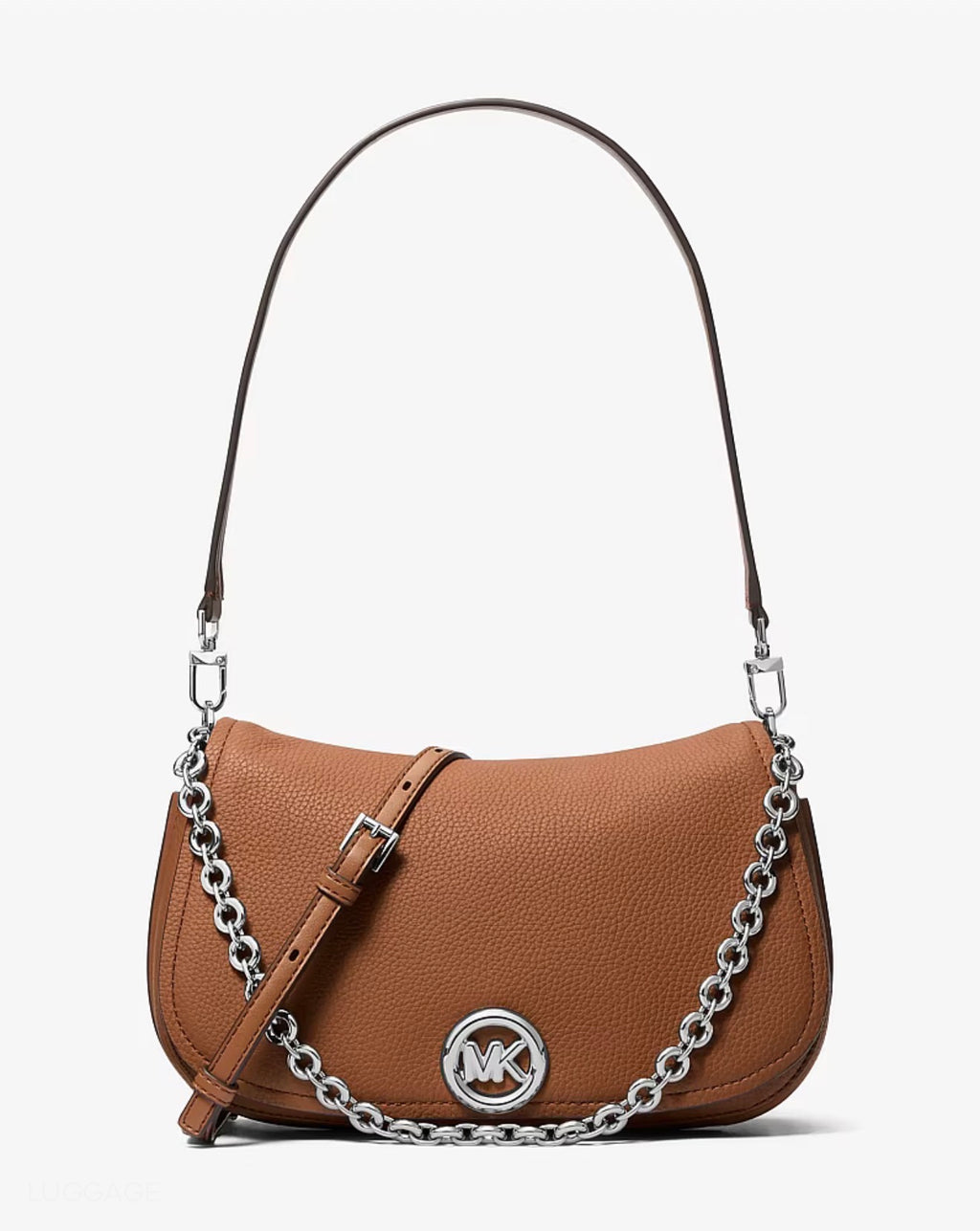 Michael Kors Nolita Medium Pebbled Leather Convertible Shoulder Bag