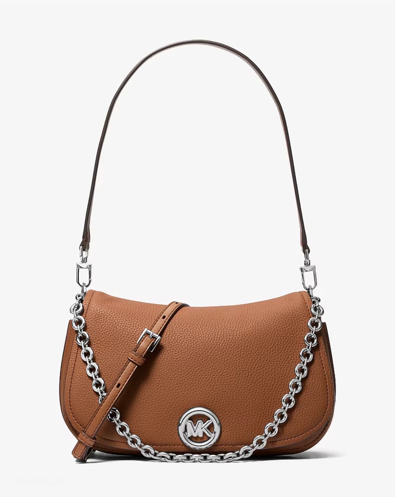 Michael Kors Nolita Medium Pebbled Leather Convertible Shoulder Bag