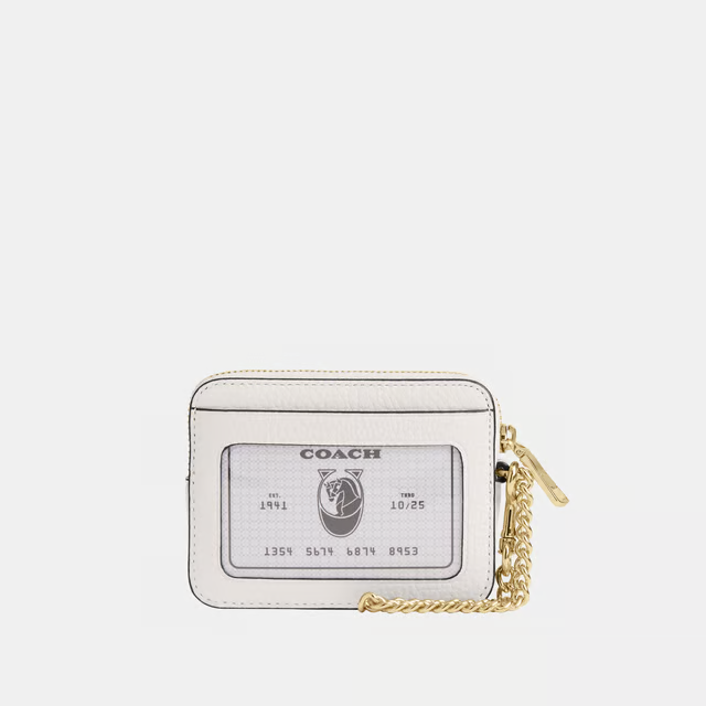 COACH
Zip Card Case With Heart Rivets