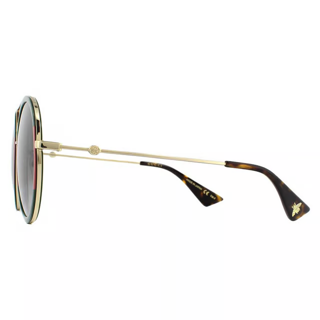 GUCCI
Gucci Sunglasses GG0061S 003 Gold Green and Red Green Gradient