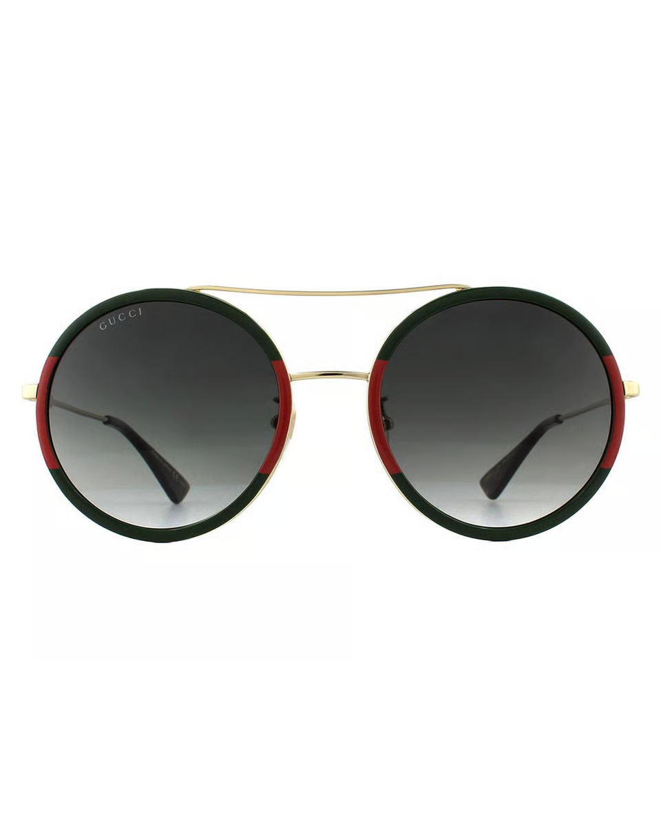 GUCCI
Gucci Sunglasses GG0061S 003 Gold Green and Red Green Gradient