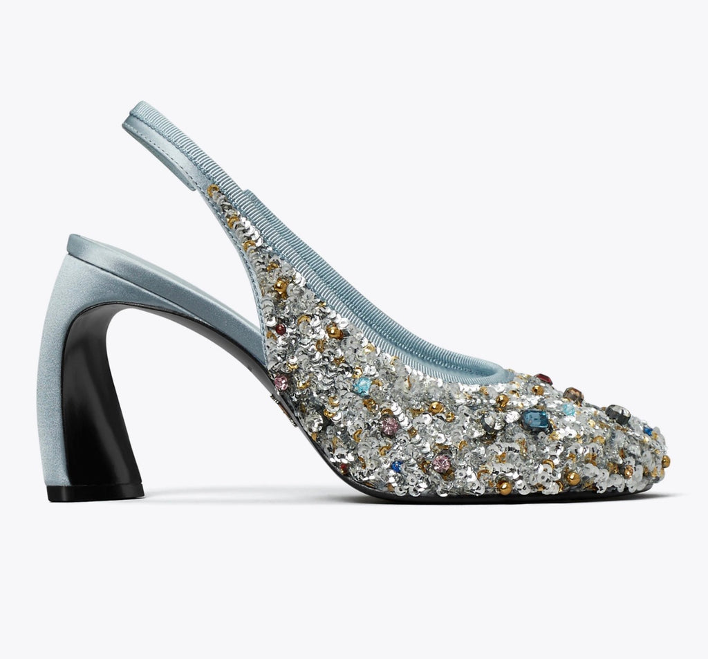 Tory Burch peep-toe slingback pumps
