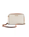 MICHAEL KORS
Michael Kors Women's Jet Set Large East West Saffiano Leather Crossbody Bag Handbag (Vanilla Signature)