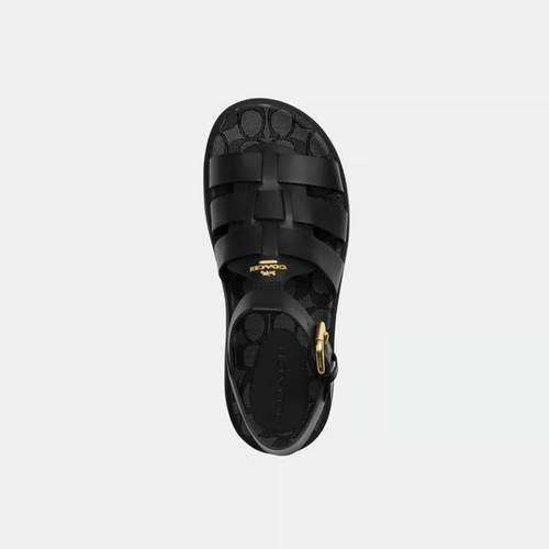 COACH
Lucy Lug Sole Sandal In Signature Jacquard