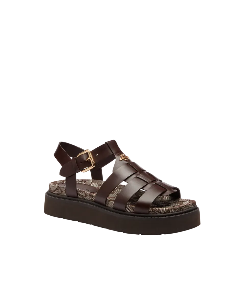 COACH
Lucy Lug Sole Sandal In Signature Jacquard