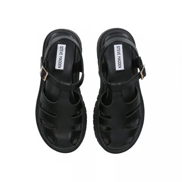 STEVE MADDEN
Leather Minsk Black Sandals