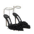 Saeda 100
Ivory Mesh Pumps with Petal Embroidery