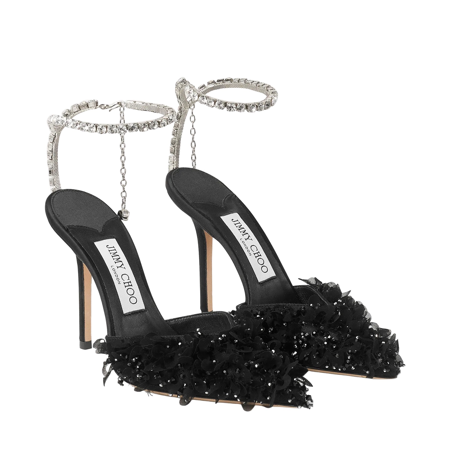 Saeda 100
Ivory Mesh Pumps with Petal Embroidery